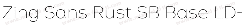 Zing Sans Rust SB Base LD字体转换